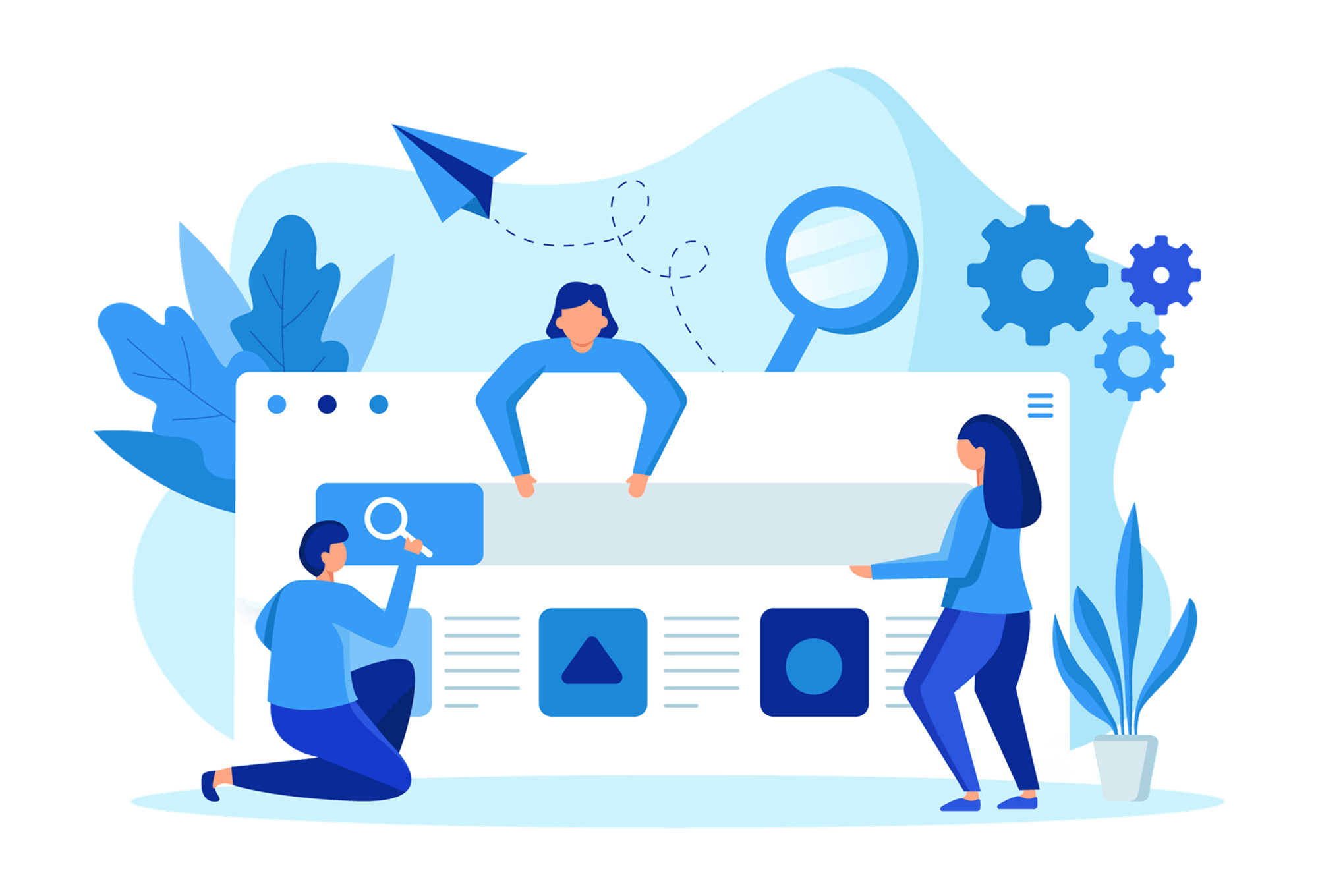 Equipe acompanhando o painel de gestão de pequenos grupos do glink