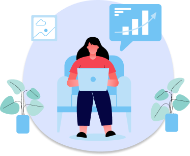 Ilustração de dashboard com gráficos e estatísticas de células